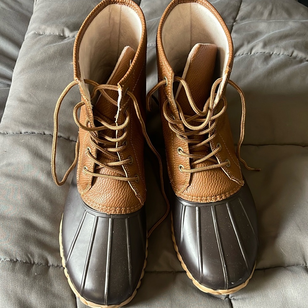 JBU | Weather Ready Faux Fur Lined Water-Resistant Duck Boots Mens